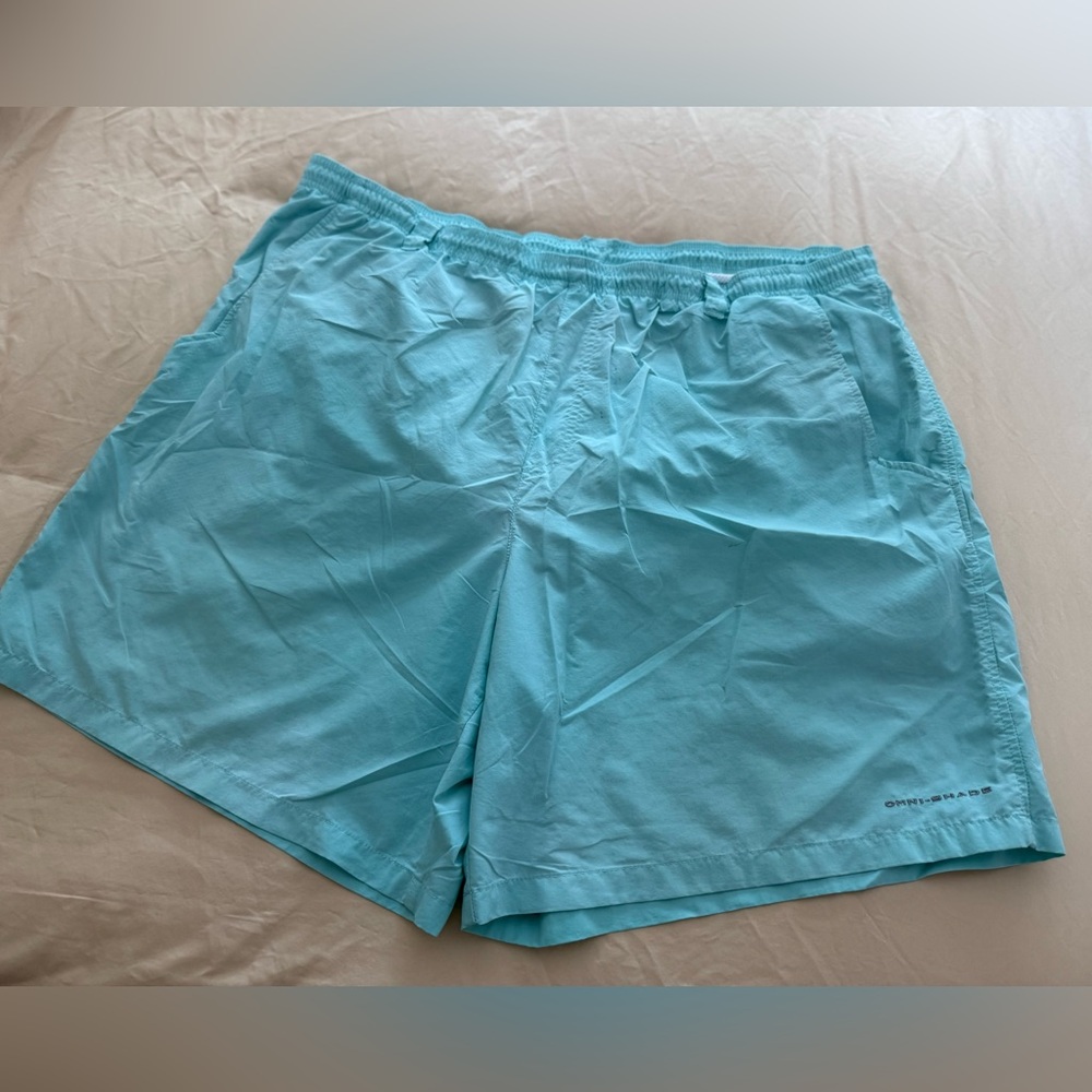 COLUMBIA PFG Shorts Mens 2 X Mesh Lined Nylon Hiking Fishing 6” inseam